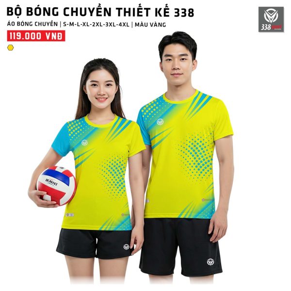 Shop Bán Áo Bóng Chuyền Thiết Kế Màu Vàng Đẹp