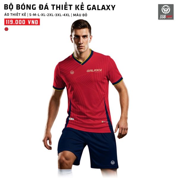 Áo Bóng Đá Công Ty Galaxy Thiết Kế Màu Đỏ Đẹp
