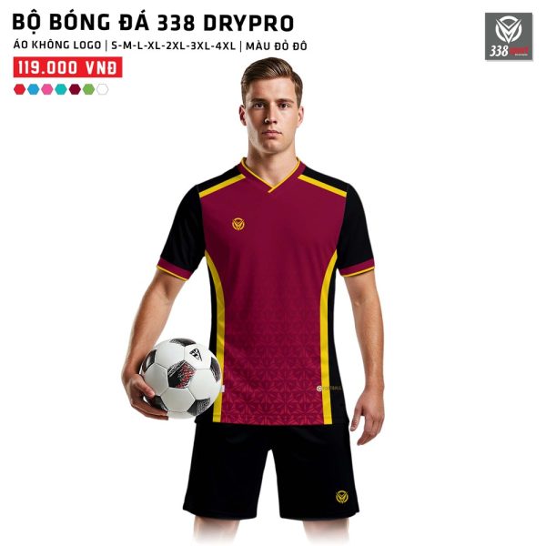 Áo Bóng Đá Không Logo 338-DRYPRO Mới Nhất 2025 - Hình ảnh 6