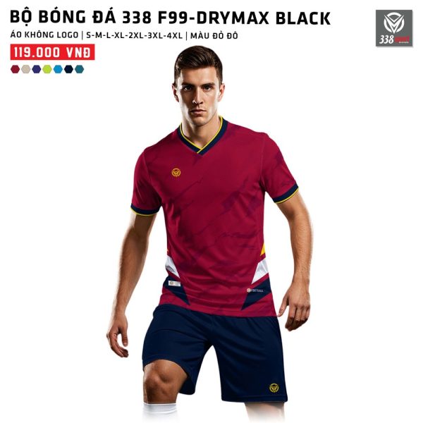 Thế Giới Áo Bóng Đá Không Logo 338-F99-DRYMAX BLACK - Hình ảnh 7