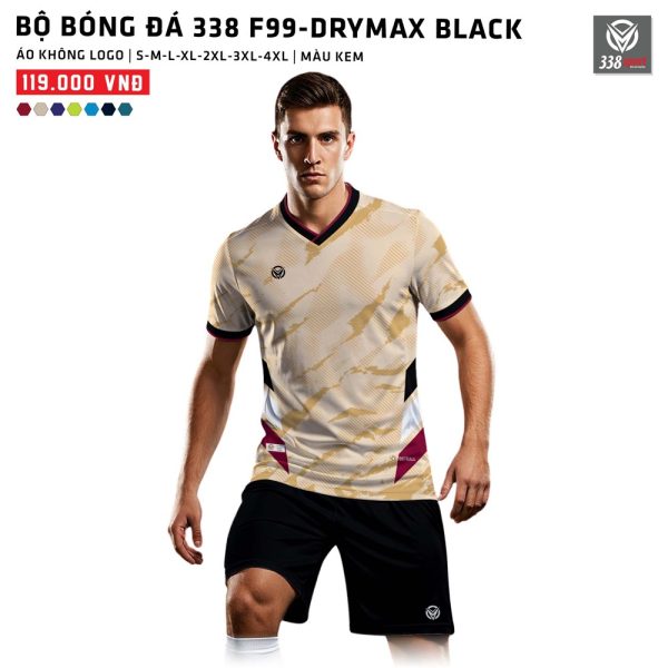 Thế Giới Áo Bóng Đá Không Logo 338-F99-DRYMAX BLACK