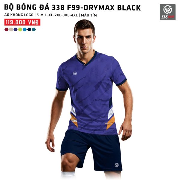 Thế Giới Áo Bóng Đá Không Logo 338-F99-DRYMAX BLACK - Hình ảnh 6