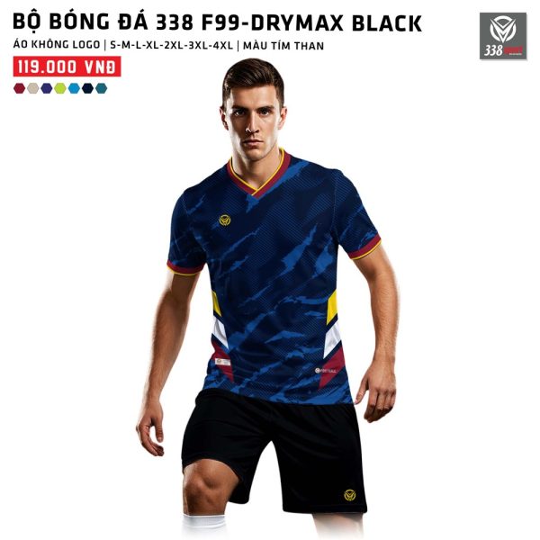 Thế Giới Áo Bóng Đá Không Logo 338-F99-DRYMAX BLACK - Hình ảnh 5