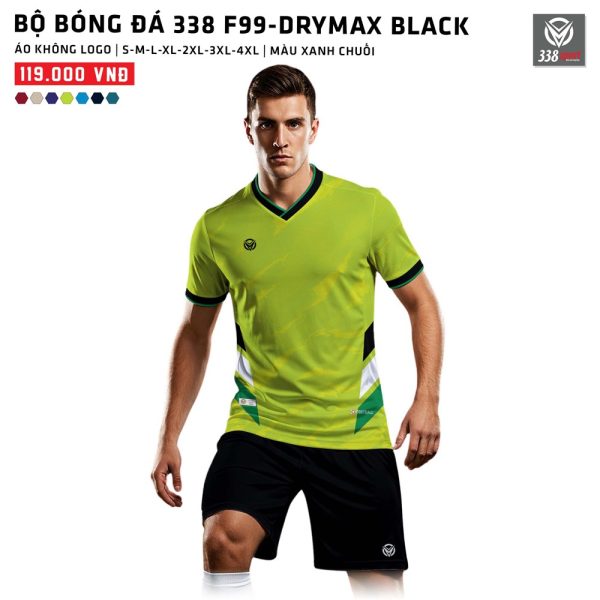 Thế Giới Áo Bóng Đá Không Logo 338-F99-DRYMAX BLACK - Hình ảnh 4