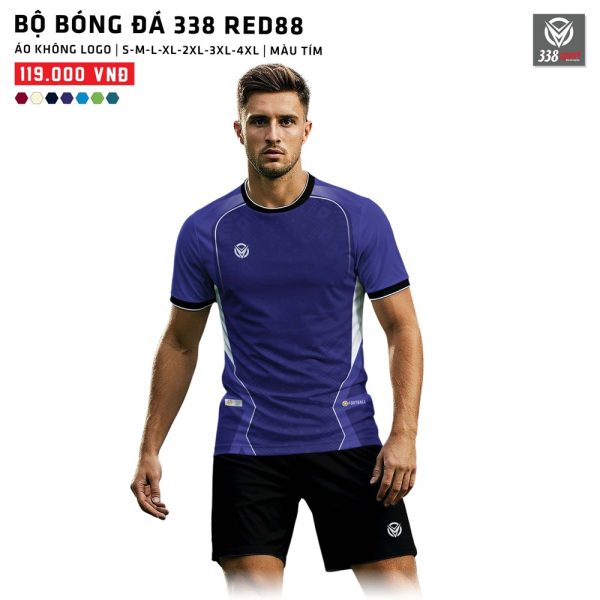 Áo Bóng Đá Không Logo 338-RED88 Độc Lạ - Hình ảnh 5