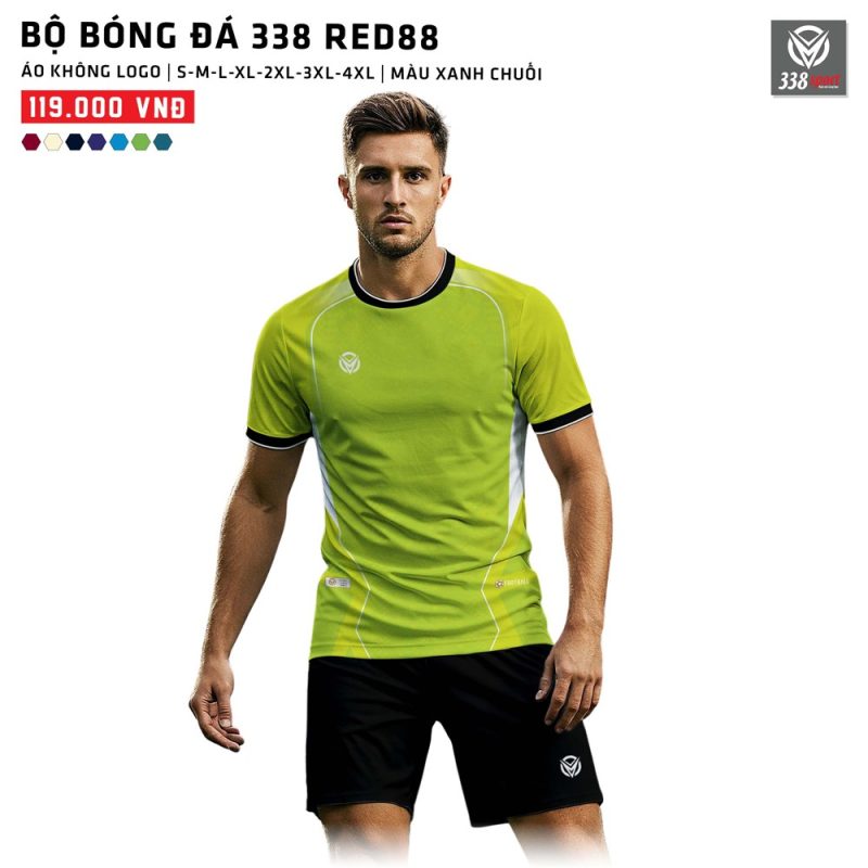 Áo Bóng Đá Không Logo 338-RED88 Độc Lạ - Ảnh 3