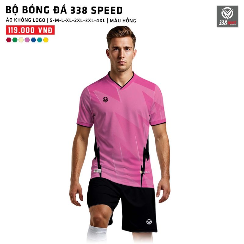 Áo Bóng Đá Không Logo 338-SPEED Thiết Kế