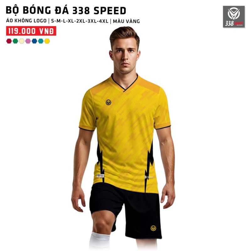 Áo Bóng Đá Không Logo 338-SPEED Thiết Kế - Ảnh 5
