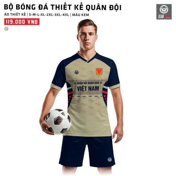 Ý Tưởng Thiết Kế Áo Đấu Quân Đội Nhân Dân Màu Kem