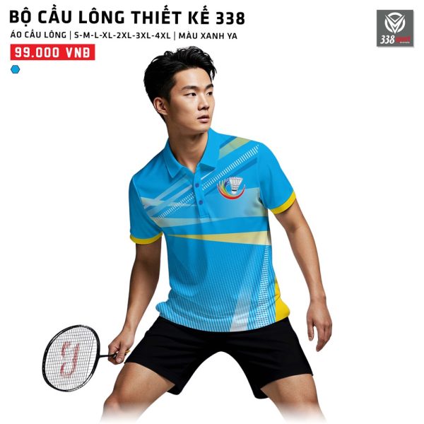 Thiết Kế Và Sản Xuất Áo Cầu Lông Màu Xanh Ya Mới