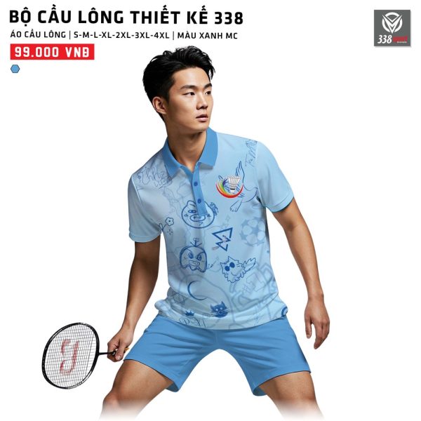 Bộ Cầu Lông Thiết Kế Màu Xanh Mc Mới 2025