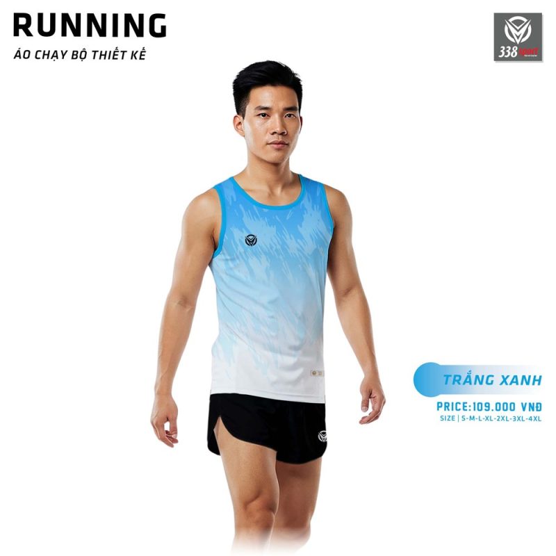 Thế Giới Áo Chạy Bộ Màu Xanh Trắng Đẹp 2025