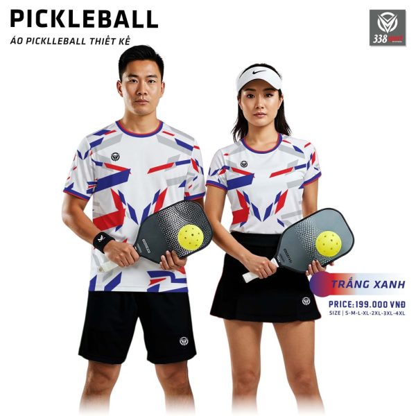 Thiết Kế Mẫu Áo Pickleball Theo Ý Tưởng Màu Trắng