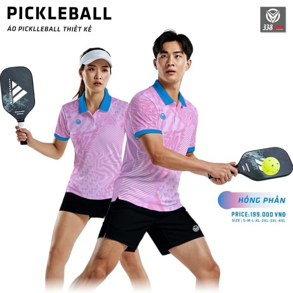 Thiết Kế Và Sản Xuất Áo Pickleball Màu Hồng Mới