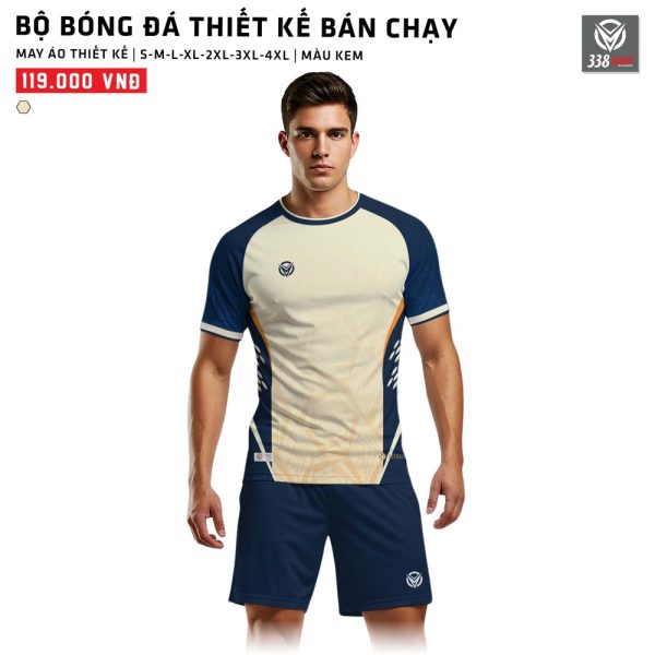 Thiết Kế Áo Bóng Đá Màu Kem Cho Đội Công Ty