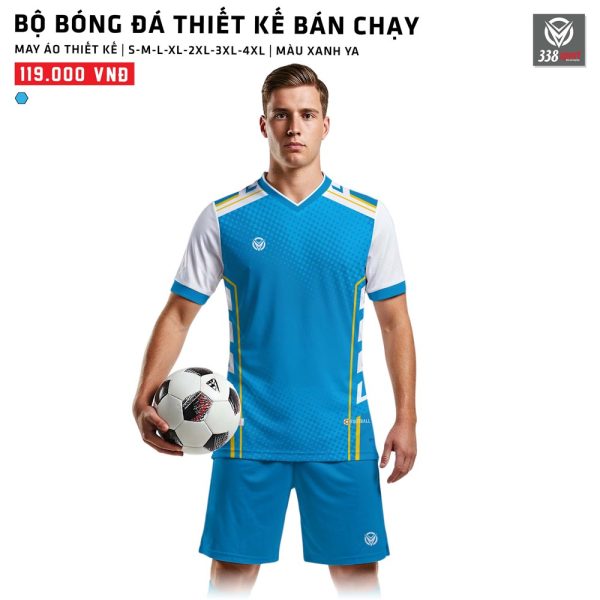 Đặt May Áo Bóng Đá Màu Xanh Ya cho Đội Nhóm