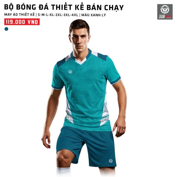 Đặt May Áo Bóng Đá Thiết Kế Màu Xanh Lý Mới