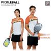 Đặt May Áo Pickleball Thiết Kế Màu Trắng Cam Đẹp