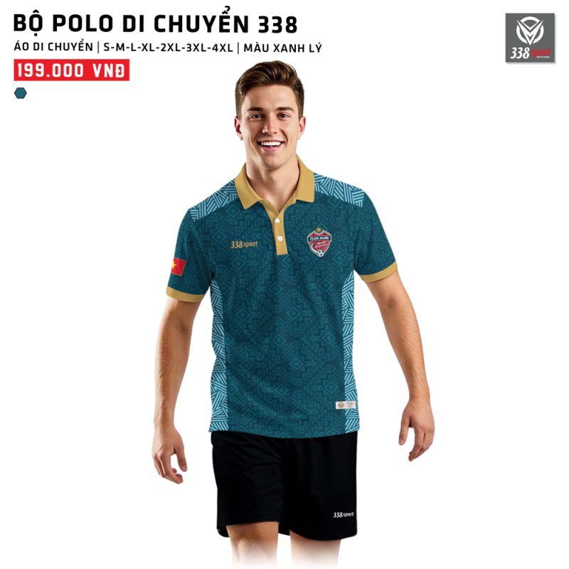 Áo Polo Di Chuyển Thiết Kế 4 Chiều Dễ Thoát Mồ Hôi Hiệu Quả