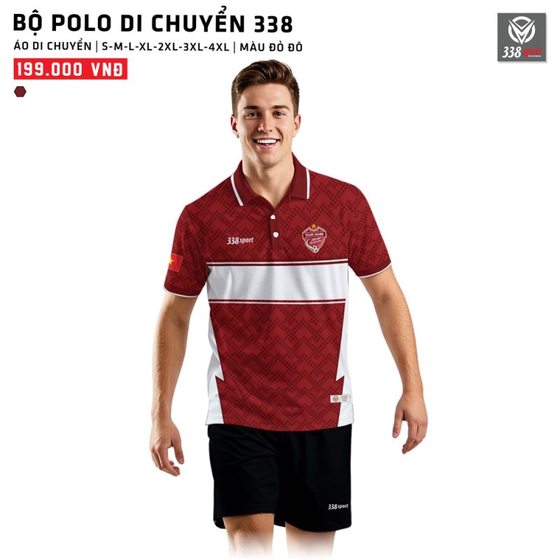 Áo Polo Di Chuyển Thiết Kế Dễ Đàng Kết Hợp Với Quần Short