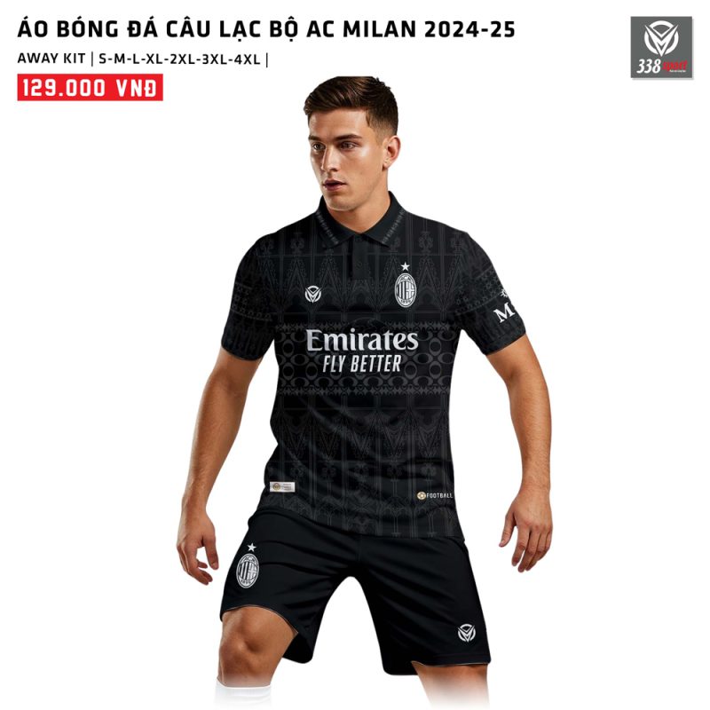 Áo Bóng Đá Câu Lạc Bộ AC Milan Sân Khách 2024-25
