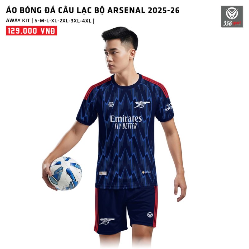 Áo Bóng Đá Câu Lạc Bộ Arsenal Sân Khách 2025-26