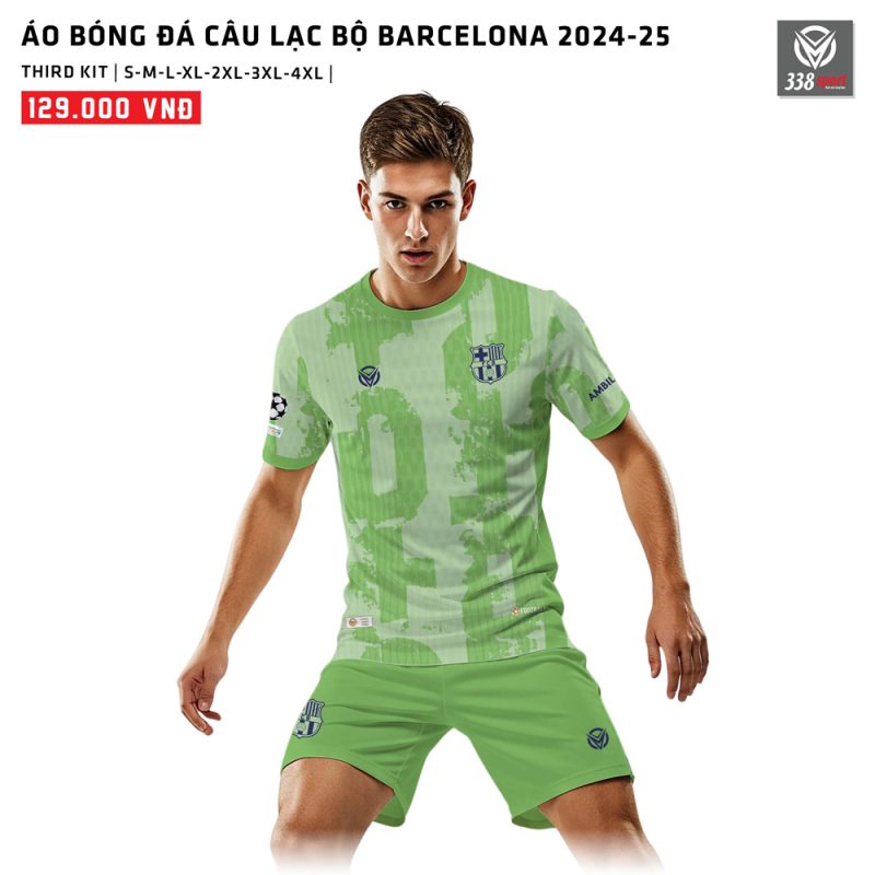 Áo Bóng Đá Câu Lạc Bộ Barcelona Mẫu Thứ Ba 2024-25