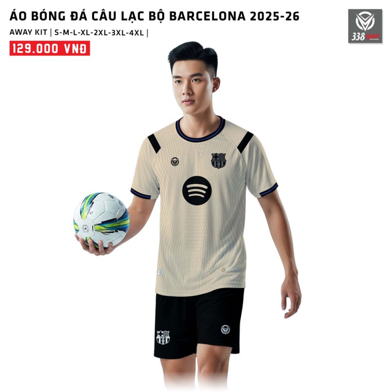 Áo Bóng Đá Câu Lạc Bộ Barcelona Sân Khách 2025-26