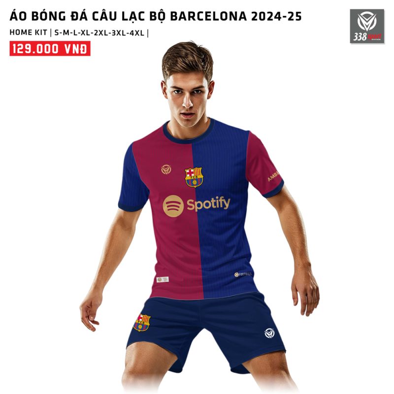 Áo Bóng Đá Câu Lạc Bộ Barcelona Sân Nhà 2024-25
