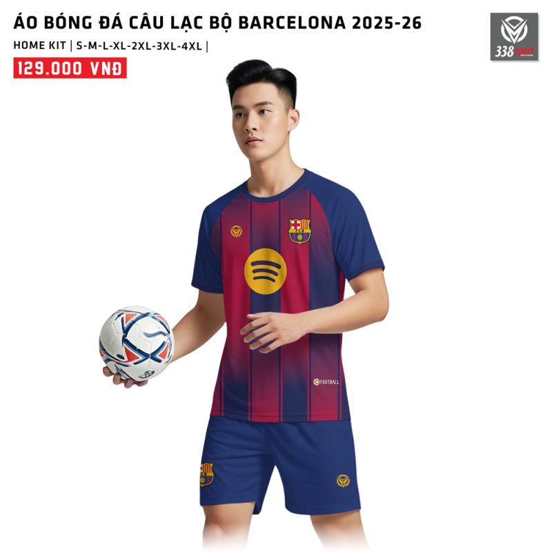 Áo Bóng Đá Câu Lạc Bộ Barcelona Sân Nhà 2025-2026