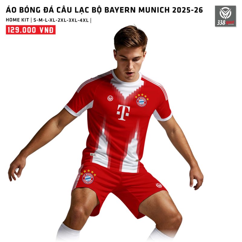 Áo Bóng Đá Câu Lạc Bộ Bayern Munich Sân Nhà 2025-26