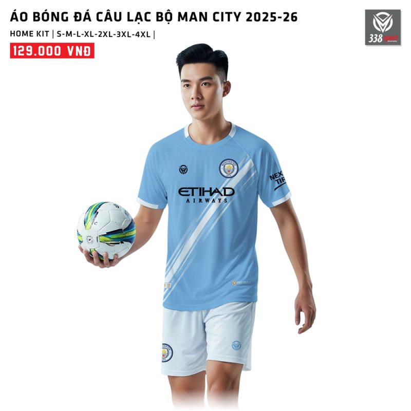Áo Bóng Đá Câu Lạc Bộ Man City Sân Nhà 2025–26