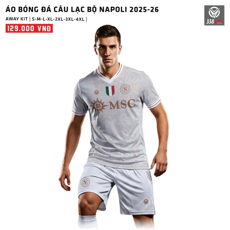 Áo Bóng Đá Câu Lạc Bộ Napoli Sân Khách 2025–26