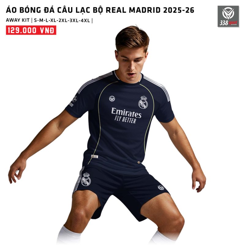 Áo Bóng Đá Câu Lạc Bộ Real Madrid Sân Khách 2025-26