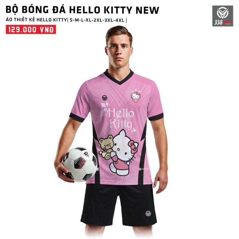 Áo Bóng Đá Trẻ Em Hello Kitty