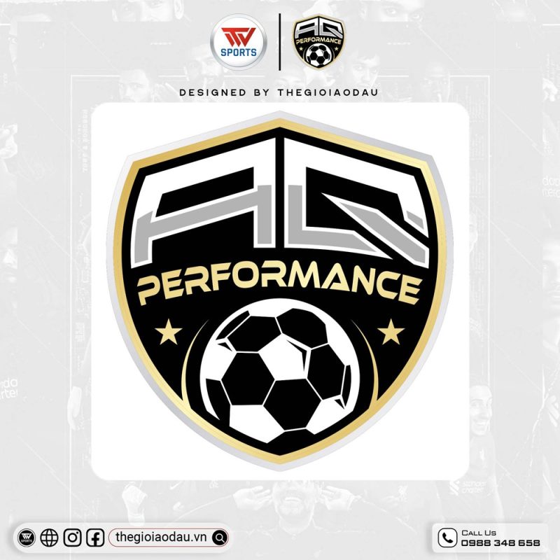 Áo đấu thể thao AQ PERFORMANCE - tone Đen Trắng Vàng Kim