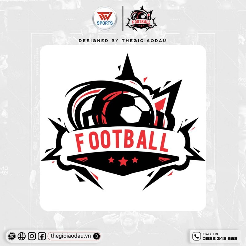 Logo Áo Đấu Màu Đỏ Đen – Đậm Chất Thể Thao & Cá Tính